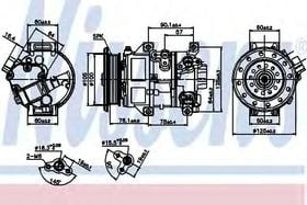 Компрессор кондиционера Nissens 89309