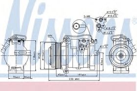 Компрессор кондиционера Nissens 89315