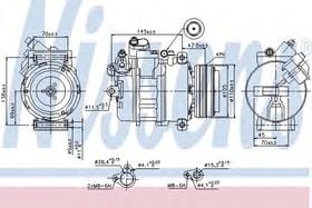 Компрессор кондиционера Nissens 89341