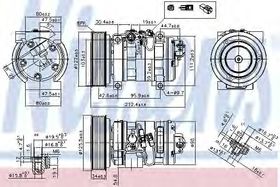 Компрессор кондиционера Nissens 89351