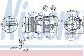 Компрессор кондиционера Nissens 89392