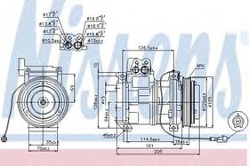 Компрессор кондиционера Nissens 89414
