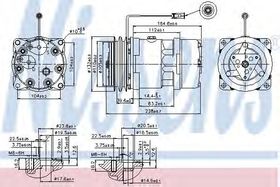 Компрессор кондиционера Nissens 89439