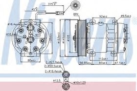 Компрессор кондиционера Nissens 89458