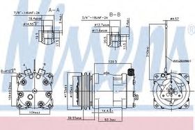 Компрессор кондиционера Nissens 89461