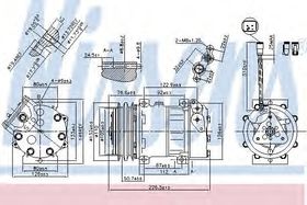 Компрессор кондиционера Nissens 89468
