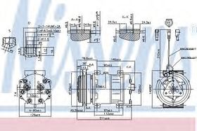 Компрессор кондиционера Nissens 89469