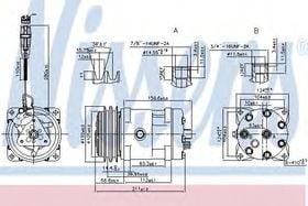 Компрессор кондиционера Nissens 89472