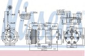 Компрессор кондиционера Nissens 89473