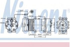 Компрессор кондиционера Nissens 89474
