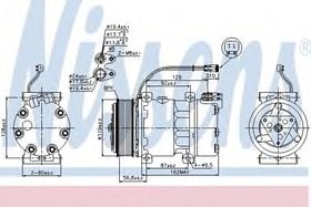 Компрессор кондиционера Nissens 89476