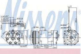 Компрессор кондиционера Nissens 89489