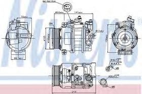 Компрессор кондиционера Nissens 89520