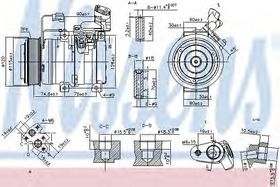 Компрессор кондиционера Nissens 89586