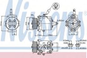 Компрессор кондиционера Nissens 89591