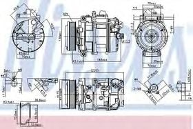 Компрессор кондиционера Nissens 89599