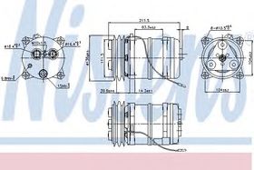 Компрессор кондиционера Nissens 899914