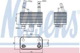 Радиатор КПП Nissens 90678