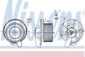 Вентилятор салону Nissens 87145