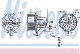 Вентилятор салона Nissens 87215
