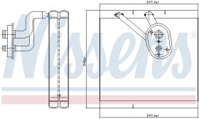 Випарник кондиціонера Nissens 92388