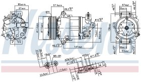 Компрессор кондиционера Nissens 890056