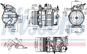 Компрессор кондиционера Nissens 891106