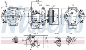 Компрессор кондиционера Nissens 891052