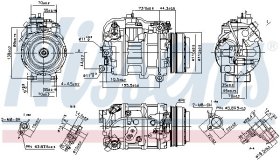 Компрессор кондиционера Nissens 890218