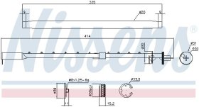 Осушувач кондиціонера Nissens 95580