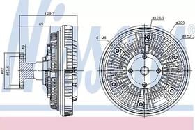 Вискомуфта вентилятора Nissens 86091