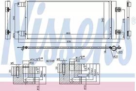 Радиатор кондиционера Nissens 940495