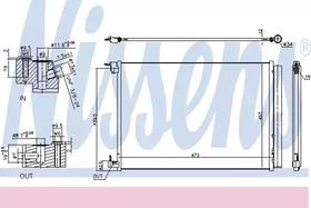 Радиатор кондиционера Nissens 940519