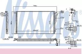 Радиатор кондиционера Nissens 941055