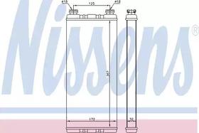 Радиатор печки Nissens 72055