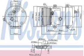 Компрессор кондиционера Nissens 890050