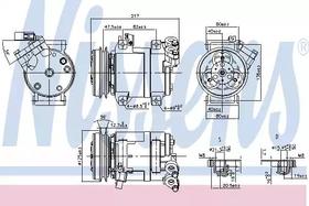 Компрессор кондиционера Nissens 890064