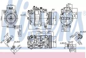 Компрессор кондиционера Nissens 890070