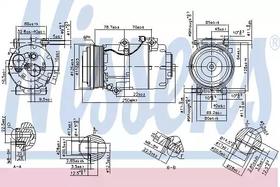 Компрессор кондиционера Nissens 890090