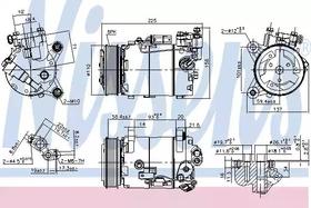 Компрессор кондиционера Nissens 890099