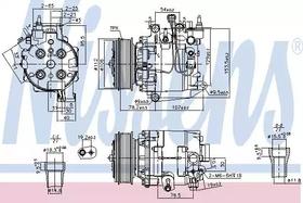 Компрессор кондиционера Nissens 890167