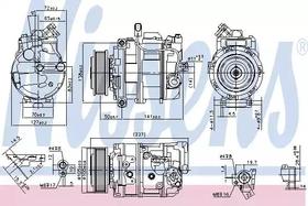Компрессор кондиционера Nissens 890173