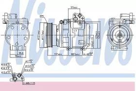 Компрессор кондиционера Nissens 890234