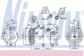 Компрессор кондиционера Nissens 890237