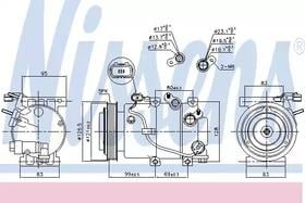 Компрессор кондиционера Nissens 890238