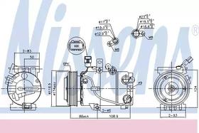 Компрессор кондиционера Nissens 890243