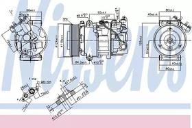 Компрессор кондиционера Nissens 890299