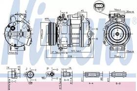 Компрессор кондиционера Nissens 890329