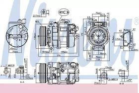 Компрессор кондиционера Nissens 890358