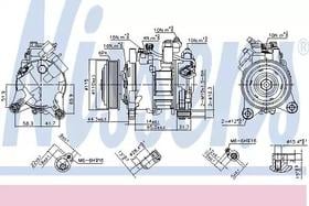 Компрессор кондиционера Nissens 890397